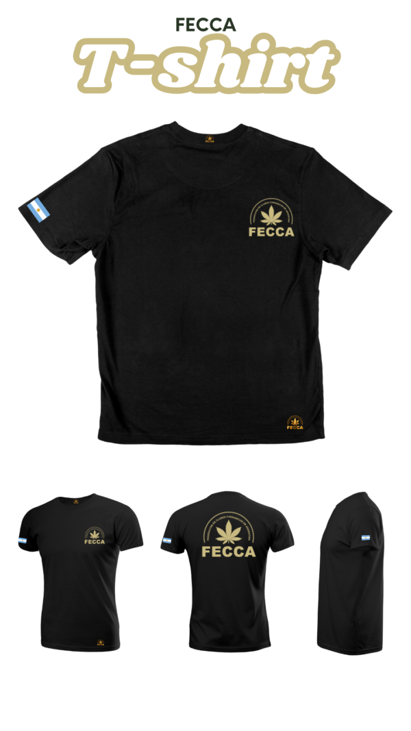 TSHIRT FECCA OFICIAL CLASICA NEGRA