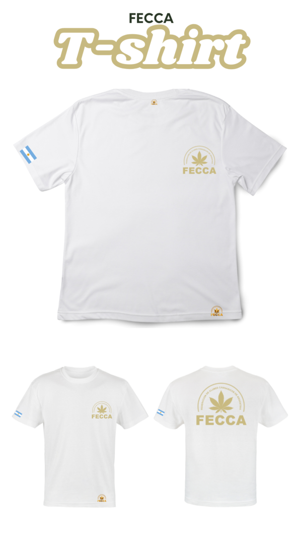 TSHIRT FECCA OFICIAL CLASICA BLANCA